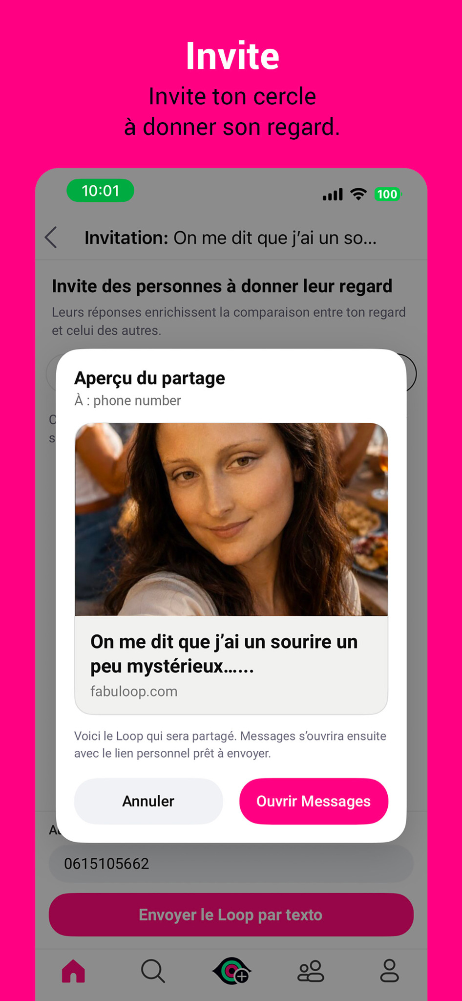 Invite ton cercle à donner son regard