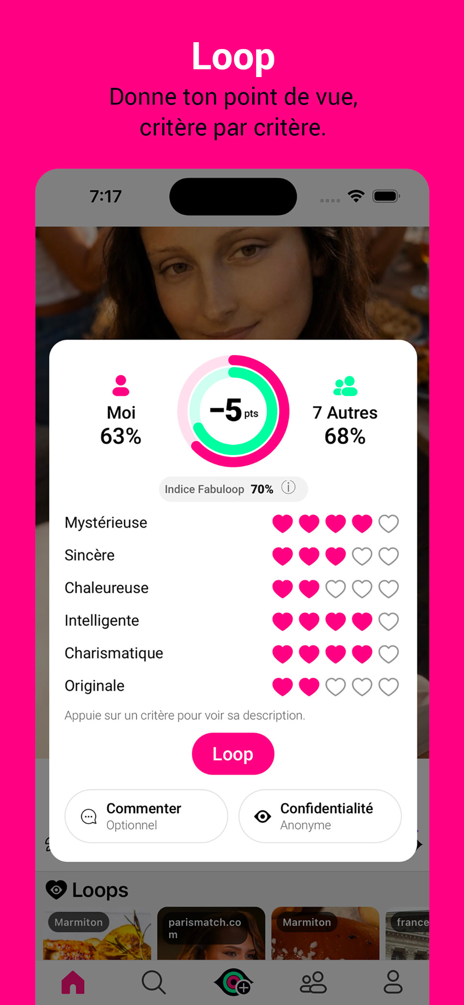Donne ton point de vue, critère par critère